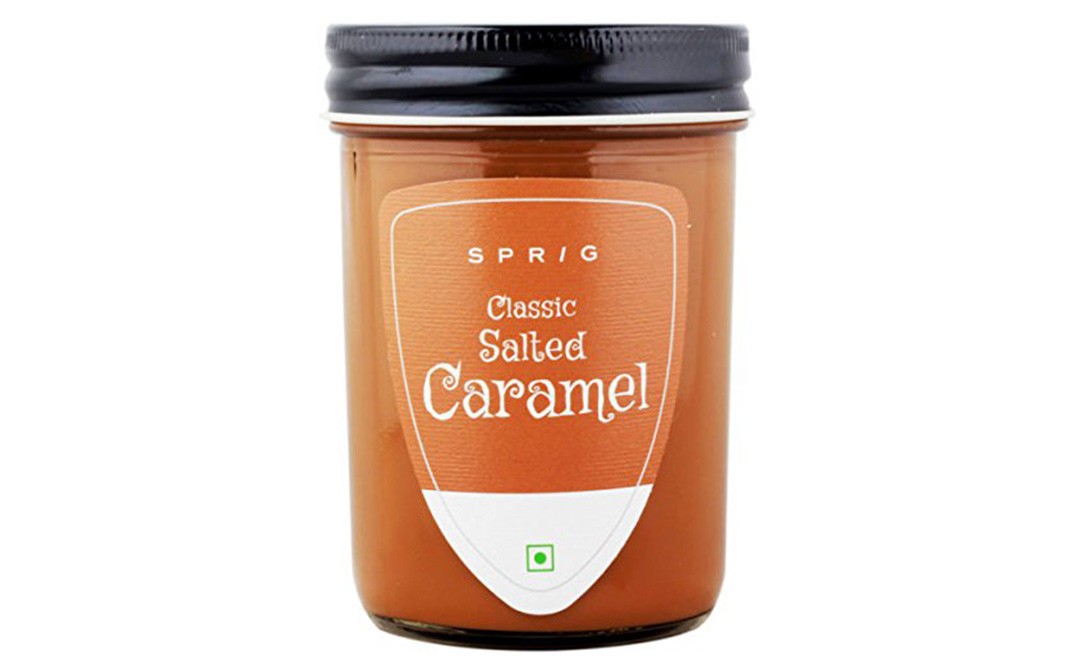 Sprig Classic Salted Caramel    Glass Jar  290 grams